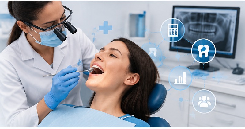 Dental professional providing clinical care